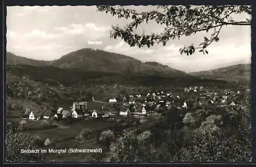 AK Selbach /Murgtal, Gesamtansicht mit Bergpanorama