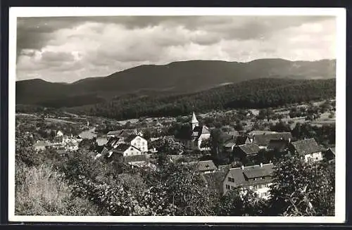 AK Selbach /Murgtal, Ortsansicht mit Bergpanorama