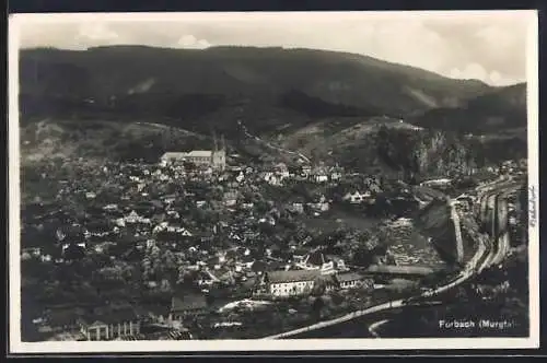 AK Forbach i. Murgtal, Gesamtansicht von oben