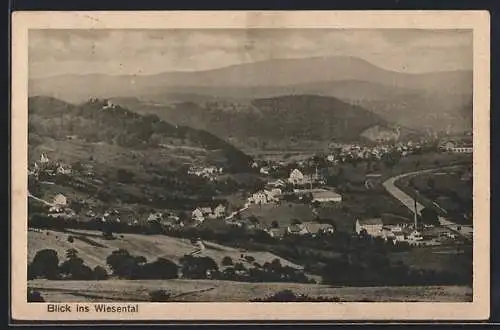 AK Tumringen, Totalansicht mit Blick ins Wiesental