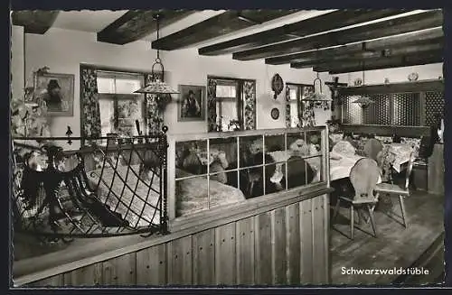 AK Häusern, Schwazwald-Gasthof Adler-Schwarzwaldstüble