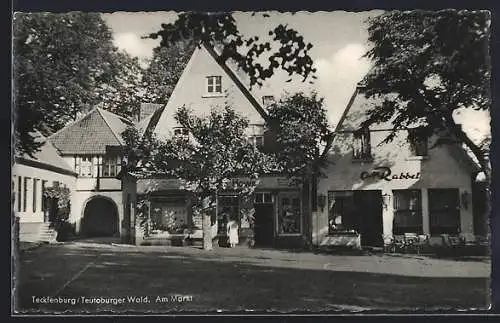 AK Tecklenburg /Teutoburger Wald, Marktplatz mit Legge