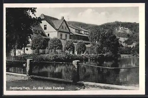 AK Ilsenburg /Harz, Gasthaus Zu den roten Forellen