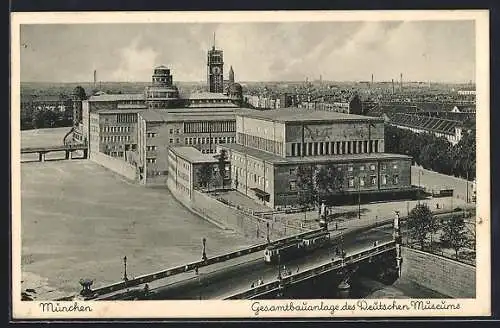 AK München, Gesamtbauanlage des Deutschen Museums