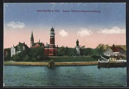 AK Holtenau, Kaiser Wilhelm - Kanalmündung