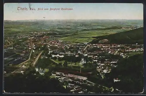 AK Thale /Harz, Blick vom Berghotel Rosstrappe