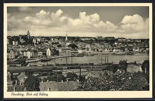 AK Flensburg, Blick auf Duburg