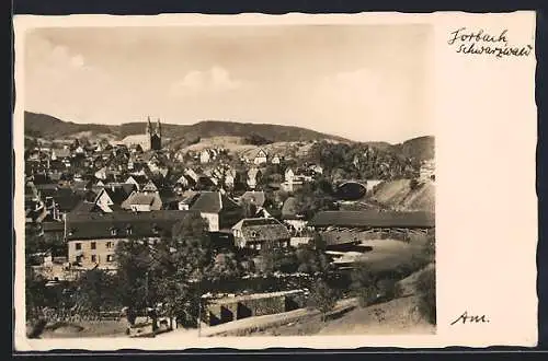 AK Forbach /Schwarzwald, Ortsansicht aus der Vogelschau