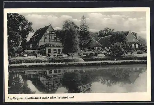 AK Engelmannsbäke, Partie beim Gasthaus Engelmanns Bäke