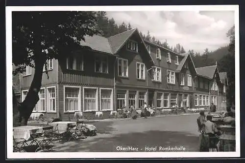 AK Oker /Harz, Hotel Romkerhalle