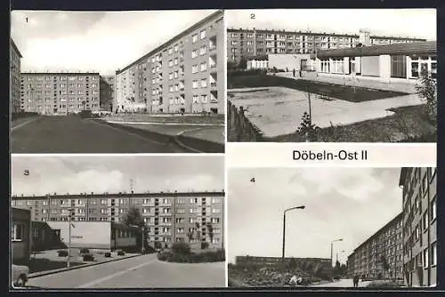 AK Döbeln-Ost, Wilhelm-Pieck-Strasse, Kindergarten am Leninplatz, Leninstrasse