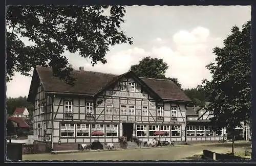 AK Neuhaus im Solling, Hotel Brauner Hirsch