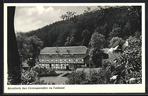 AK Beiseförth im Fuldatal, Gasthaus Zur Krone