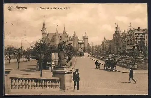 AK Anvers, Le Steen et la vieille boucherie