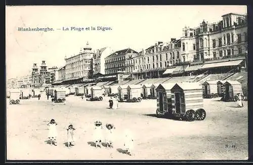 AK Blankenberghe, La Plage et la Digue