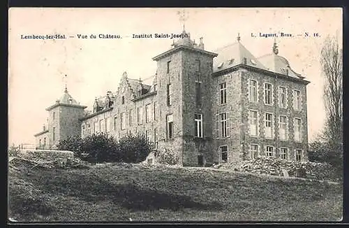 AK Lembecq-lez-Hal, Vue du Chateau-Institut Saint-Joseph