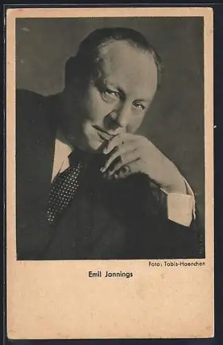 AK Schauspieler Emil Jannings blickt nachdenklich