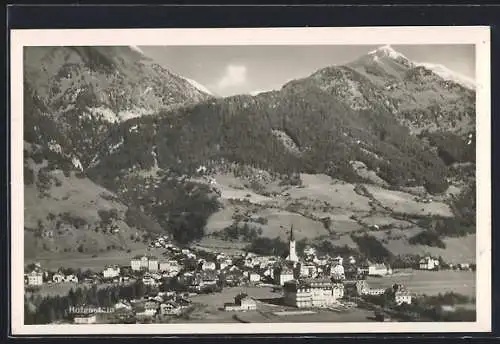 AK Hofgastein, Totalansicht von einen Berg aus