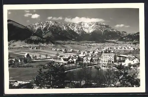 AK Puchberg a. Sch., Gesamtansicht von einen Berg aus