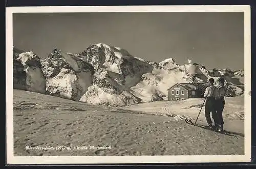 AK Diavolezzahütte, Piz Morteratsch im Winter