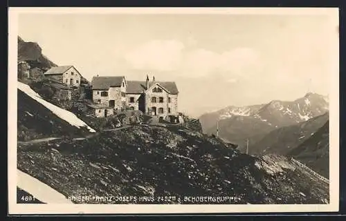 AK Kaiser-Franz-Josefs-Haus, Blick auf die Schobergruppe