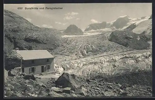 AK Bovalhütte, Blick auf den Persgletscher