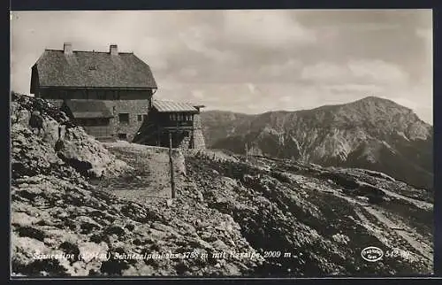 AK Schneealpenhaus /Schneealpe, Blick zur Raxalpe