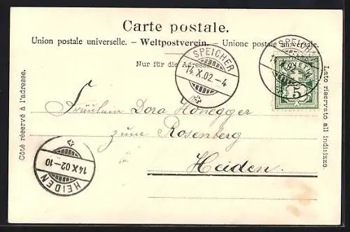 AK Speicher, Teilansicht mit Strassenpartie