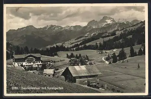 AK Saanenmöser, Panorama mit Spielgarten