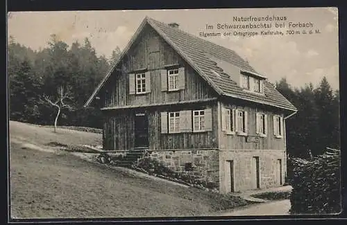 AK Forbach, Naturfreundehaus im Schwarzenbachtal, Ortsgruppe Karlsruhe