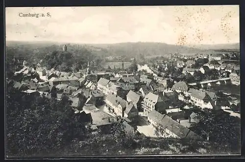 AK Camberg a. S., Ortsansicht vom Berg aus