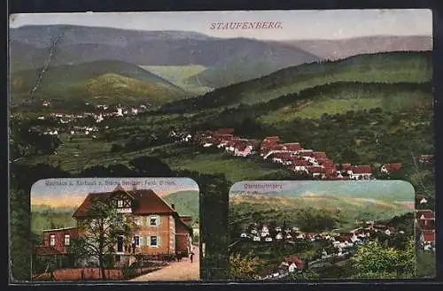 AK Staufenberg / Murgtal, Gasthaus und Kurhotel Stern von Ferd. Ulrici, Ortsansicht