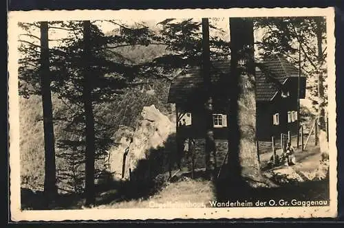 AK Gaggenau, Orgelfelsenhaus, Wanderheim der Ortsgruppe Gaggenau