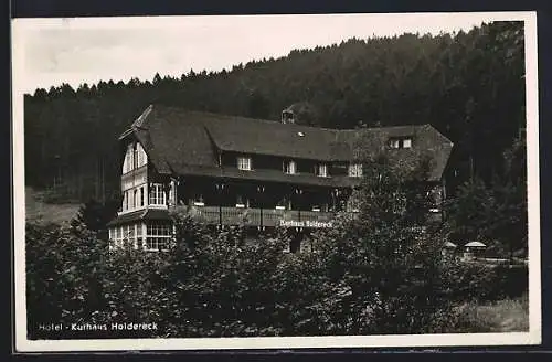 AK Forbach /bad. Schwarzwald, Hotel-Kurhaus Holdereck v. Alb. Müller