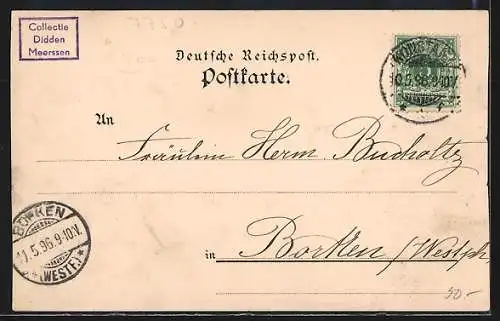 Lithographie Konstanz, Münster, Konziliumsgebäude, Totalansicht