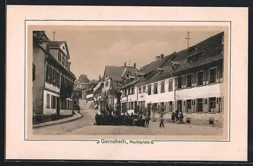 AK Gernsbach, Kinder auf dem Marktplatz