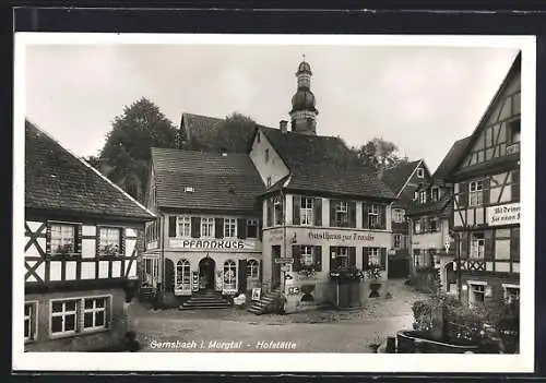 AK Gernsbach i. Murgtal, Gasthaus zur Traube an der Hofstätte