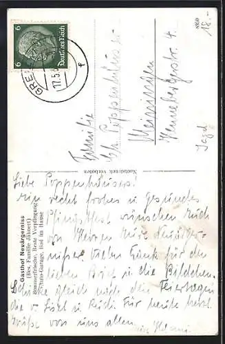 AK Jäger mit erlegtem Rothirsch