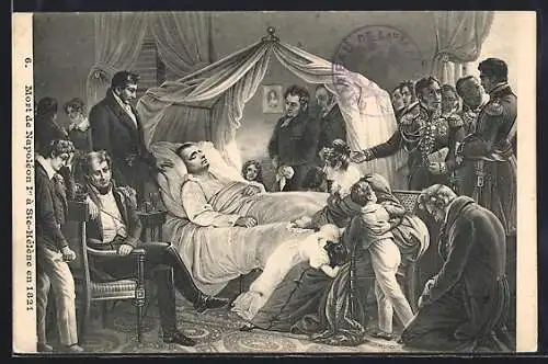 AK Mort de Napoleon à Ste-Hélène, 1821