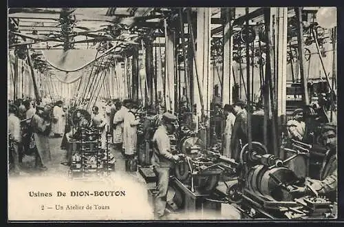 AK Puteaux, Dion-Bouton, Les Usines, Un Atelier de Tours