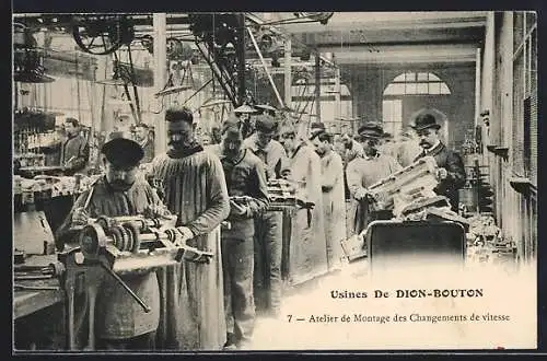 AK Puteaux, Usines de Dion-Bouton, Atelier de Montage des Changements de vitesse