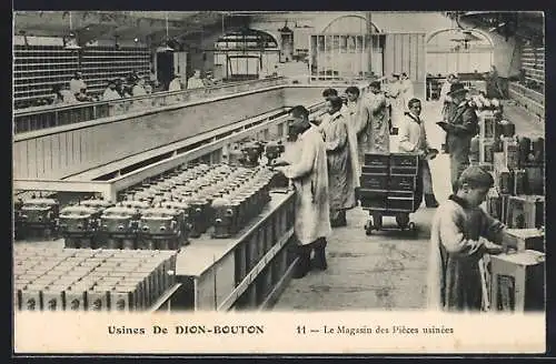 AK Puteaux, Usines De Dion-Bouton, le Magasin des Pieces usinees