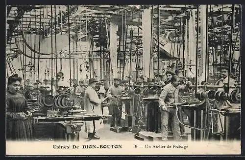 AK Puteaux, Usines de Dion-Bouton, Un Atelier de Fraisage