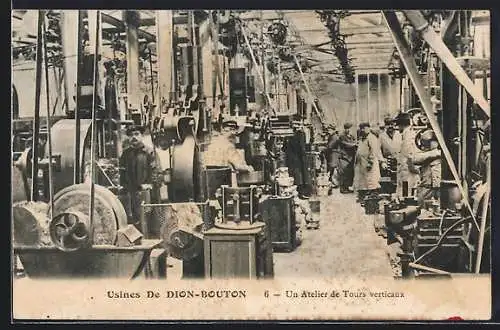 AK Puteaux, Usines de Dion-Bouton, Atelier de Tours verticaux