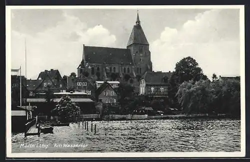 AK Mölln / Lauenburg, Partie am Wassertor