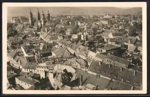 AK Naumburg / Saale, Gesamtansicht mit Kirche