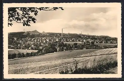 AK Oelsnitz / Erzg, Totale der Ortschaft