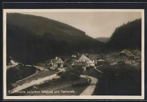 AK Dobel / Neuenbürg, Wirtschaft Eyachmühle zwischen Wildbad und Herrenalb