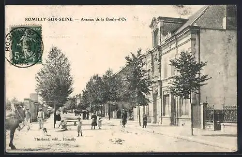 AK Romilly-sur-Seine, Avenue de la Boule-d`Or