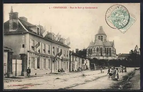 AK Chavanges, Rue du Bois et Gendarmerie